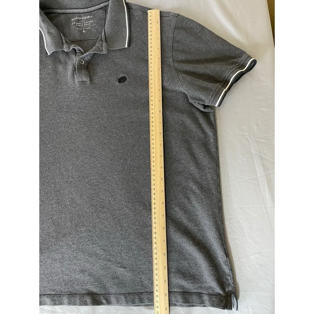 Banana Republic Pique Polo Shirt Mens Extra Large XL Organic Cotton